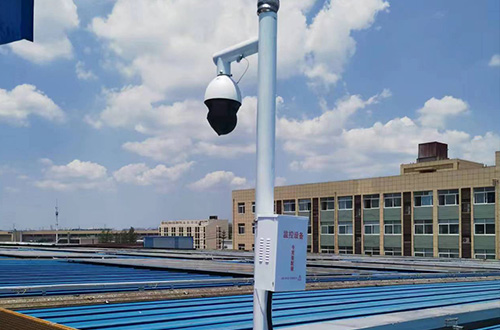 黄山屋顶新能源发电4G监控球机摄像头
